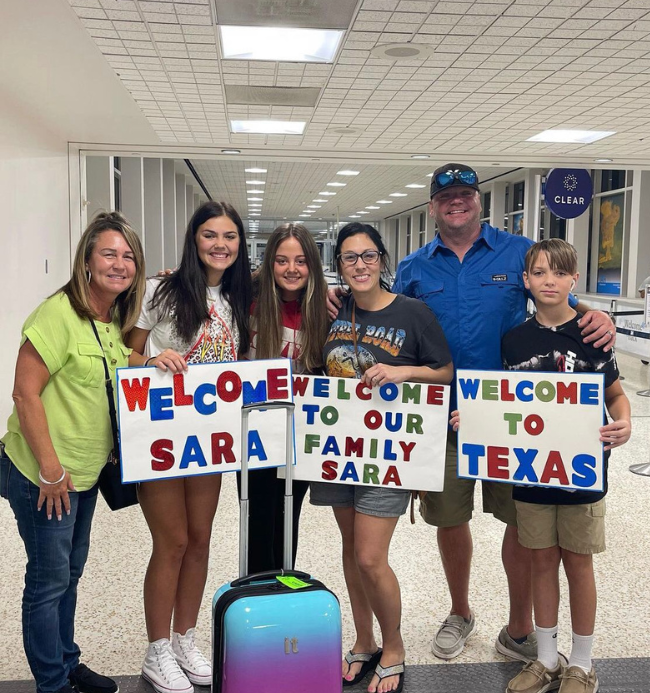 estudiante empezando a vivir con una familia estadounidense
