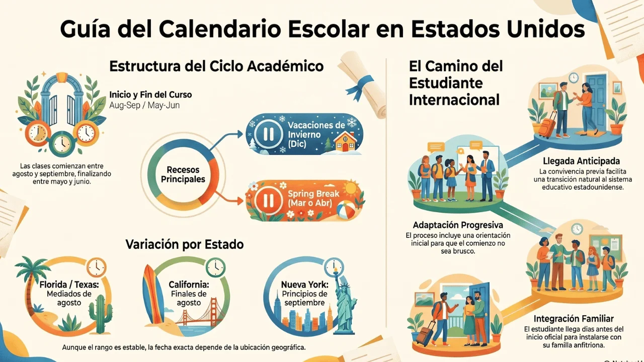 Cuando empiezan las clases en Estados Unidos