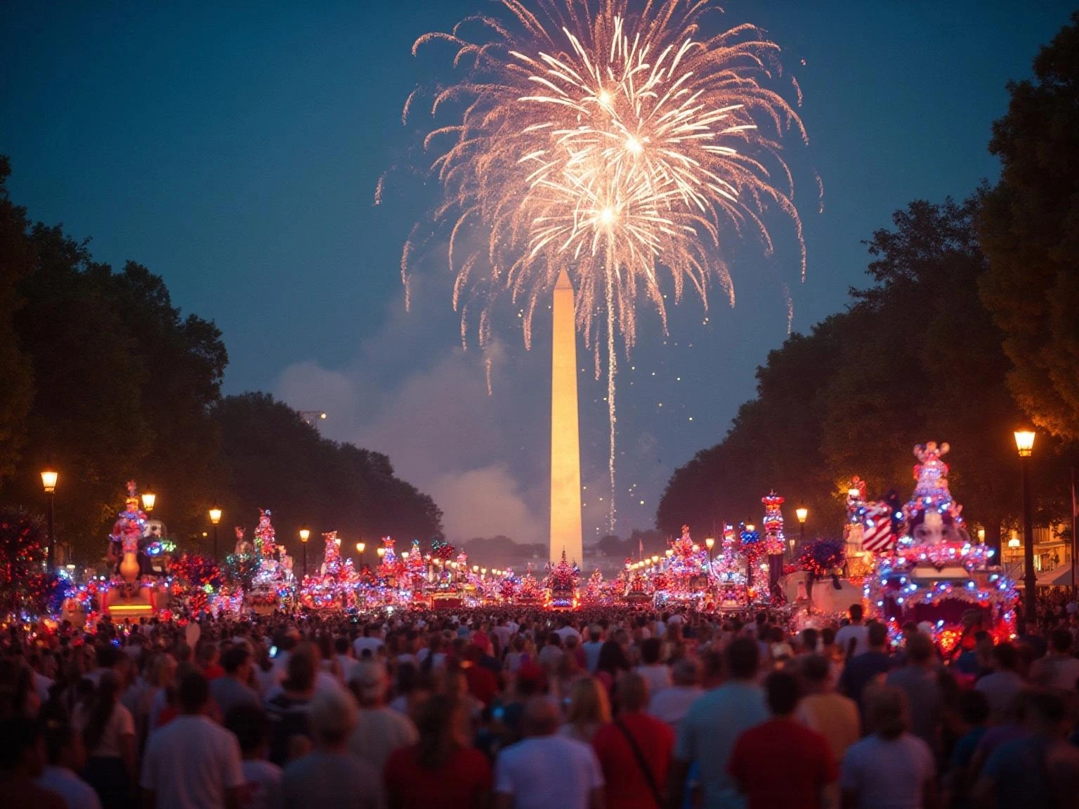 fuegos artificiales del 4 de julio