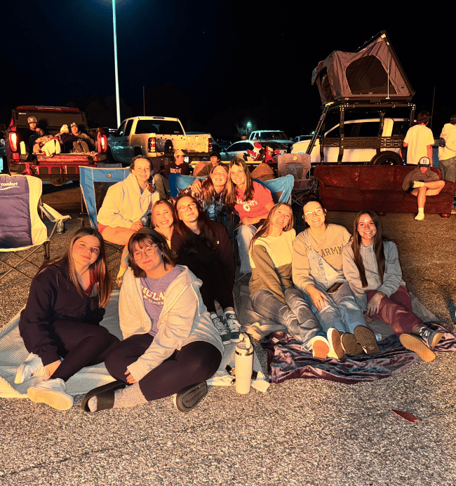 Amigas durante una noche en estados unidos