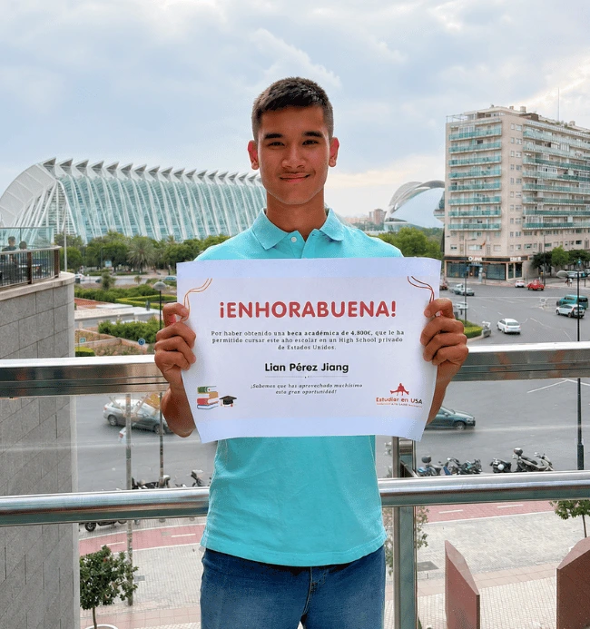 Estudiante de estudiar en USA recibe una beca para estudiar en Estados Unidos